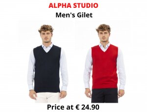 STOCK GILET UOMO ALPHA STUDIO